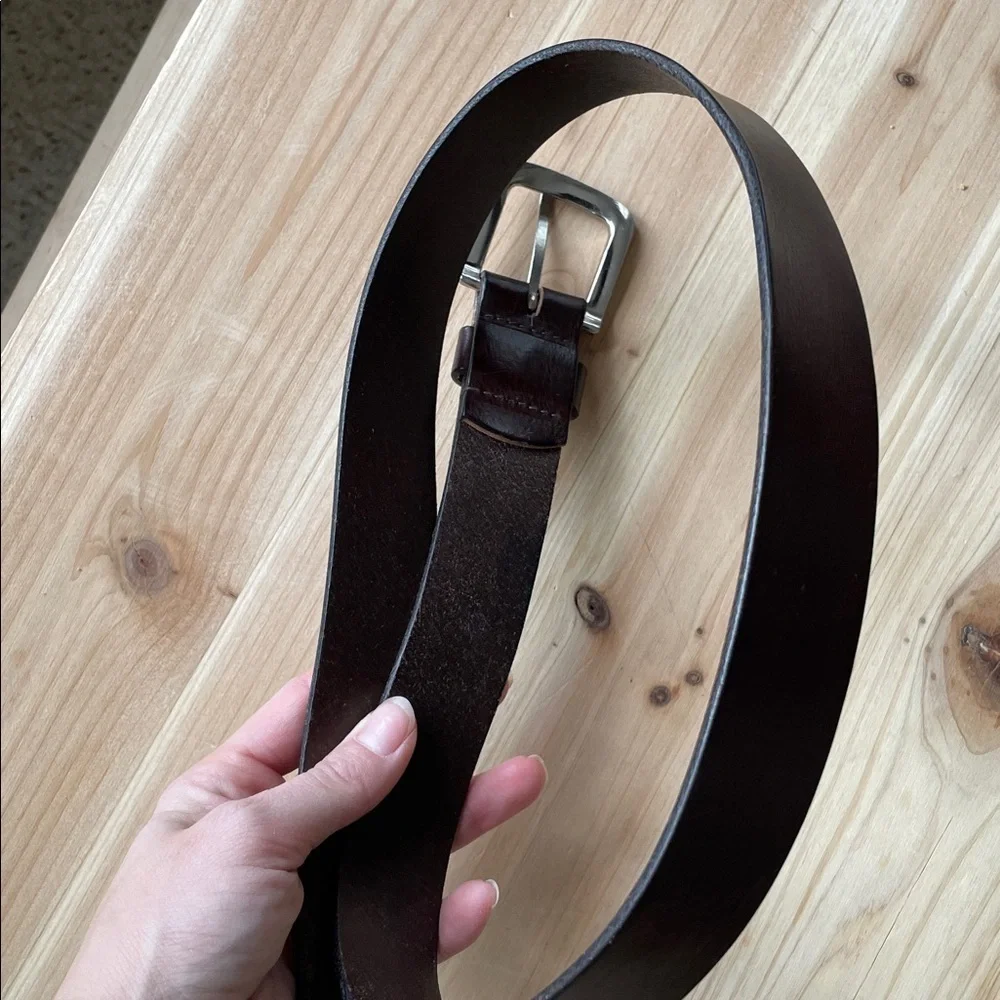 Men's Brown Genuine Leather Belt XL